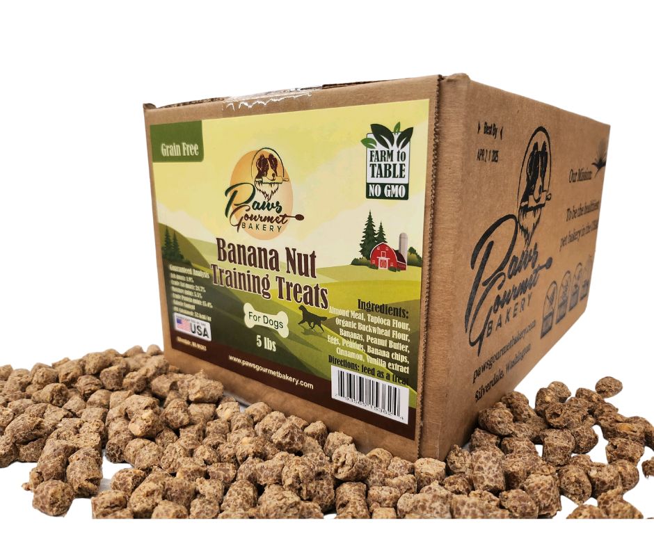 Banana Nut Training Treats (Grain Free) 5 lb box