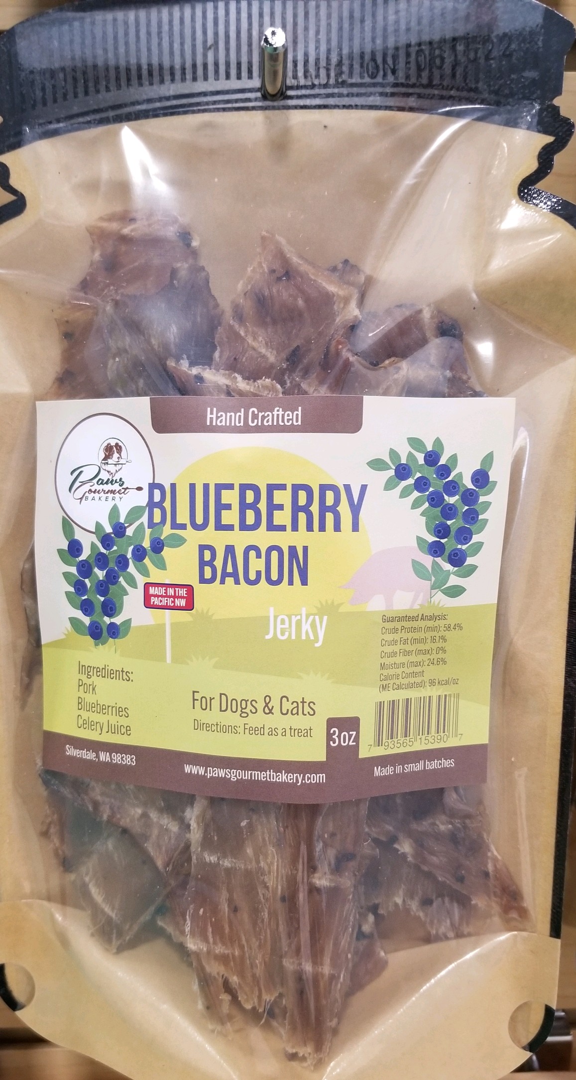Blueberry Bacon Jerky 3 oz