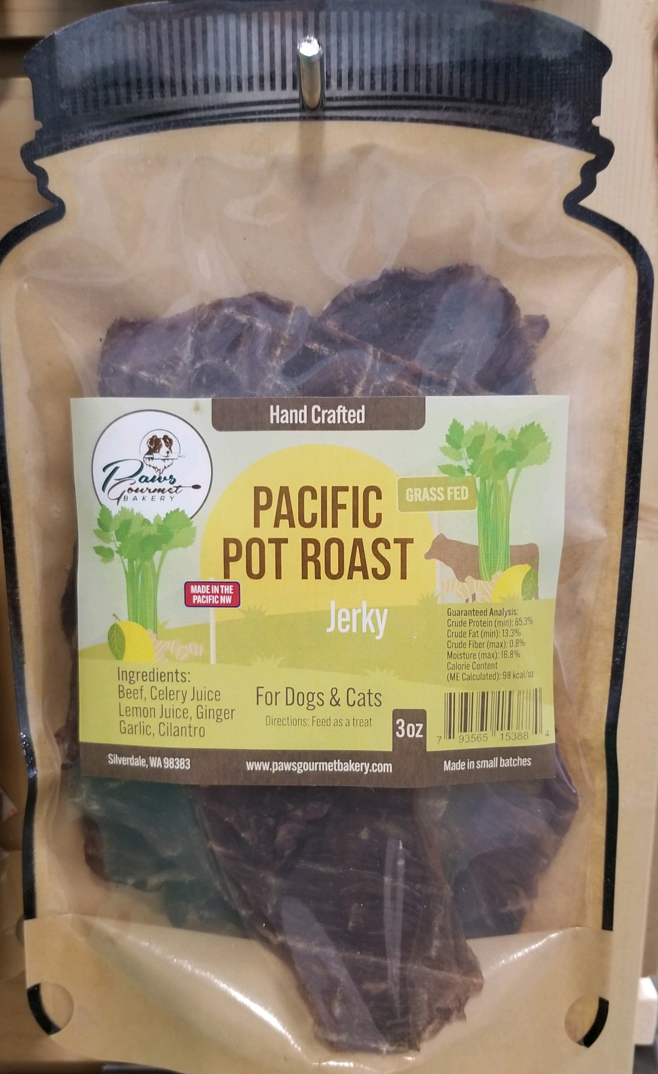Pacific Pot Roast Jerky 3 oz