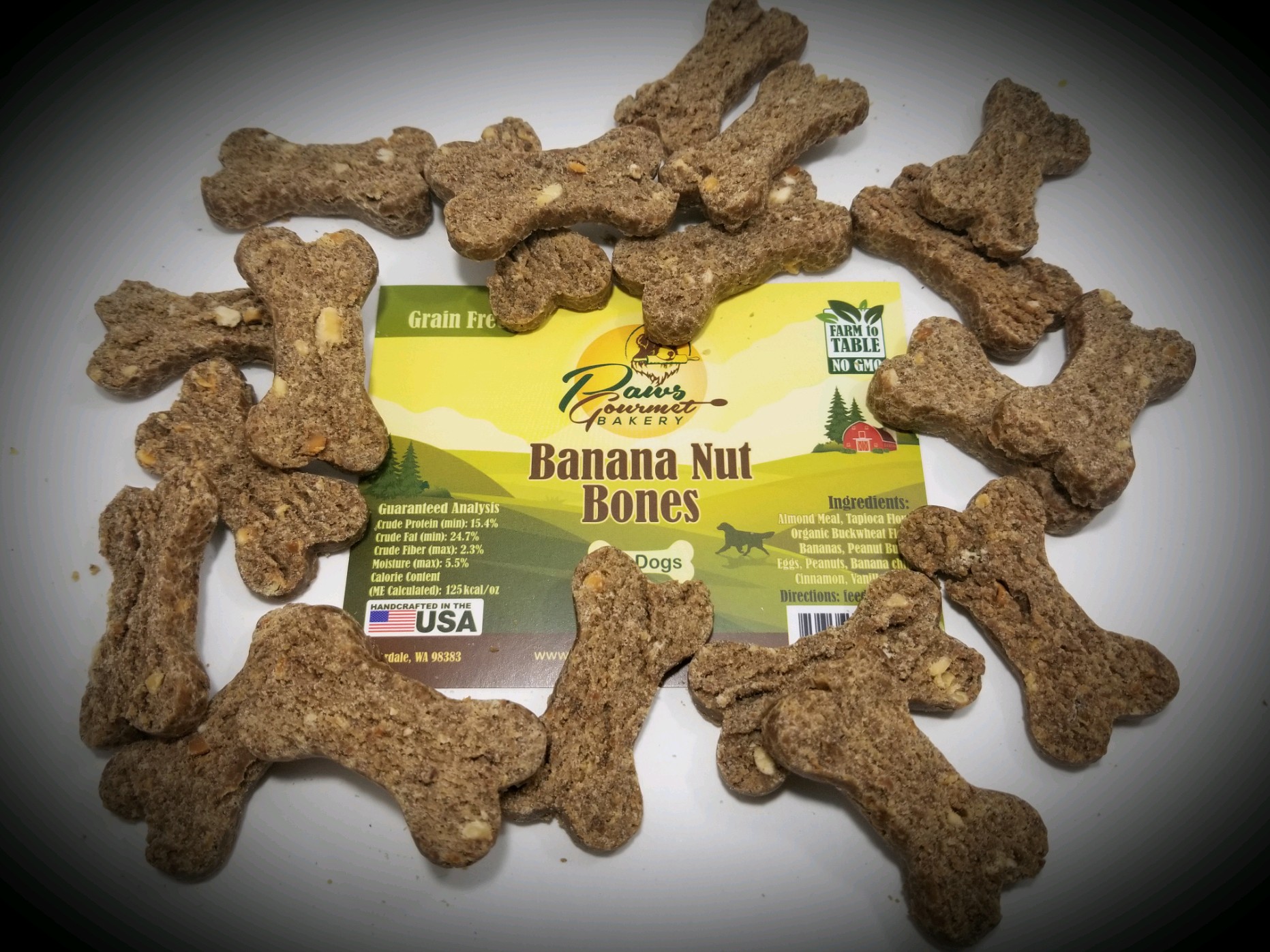 Banana Nut Bones (Grain Free) Bulk / lb